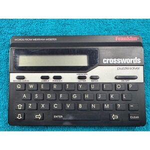 Franklin Crosswords Puzzle Solver Merriam-Webster Handheld Electronic Mod CW-50